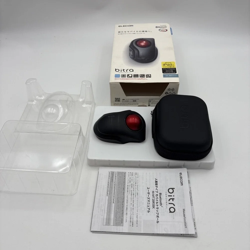 ELECOM bitra Trackball Mouse Quiet Index Finger Bluetooth Wireless Size 5
